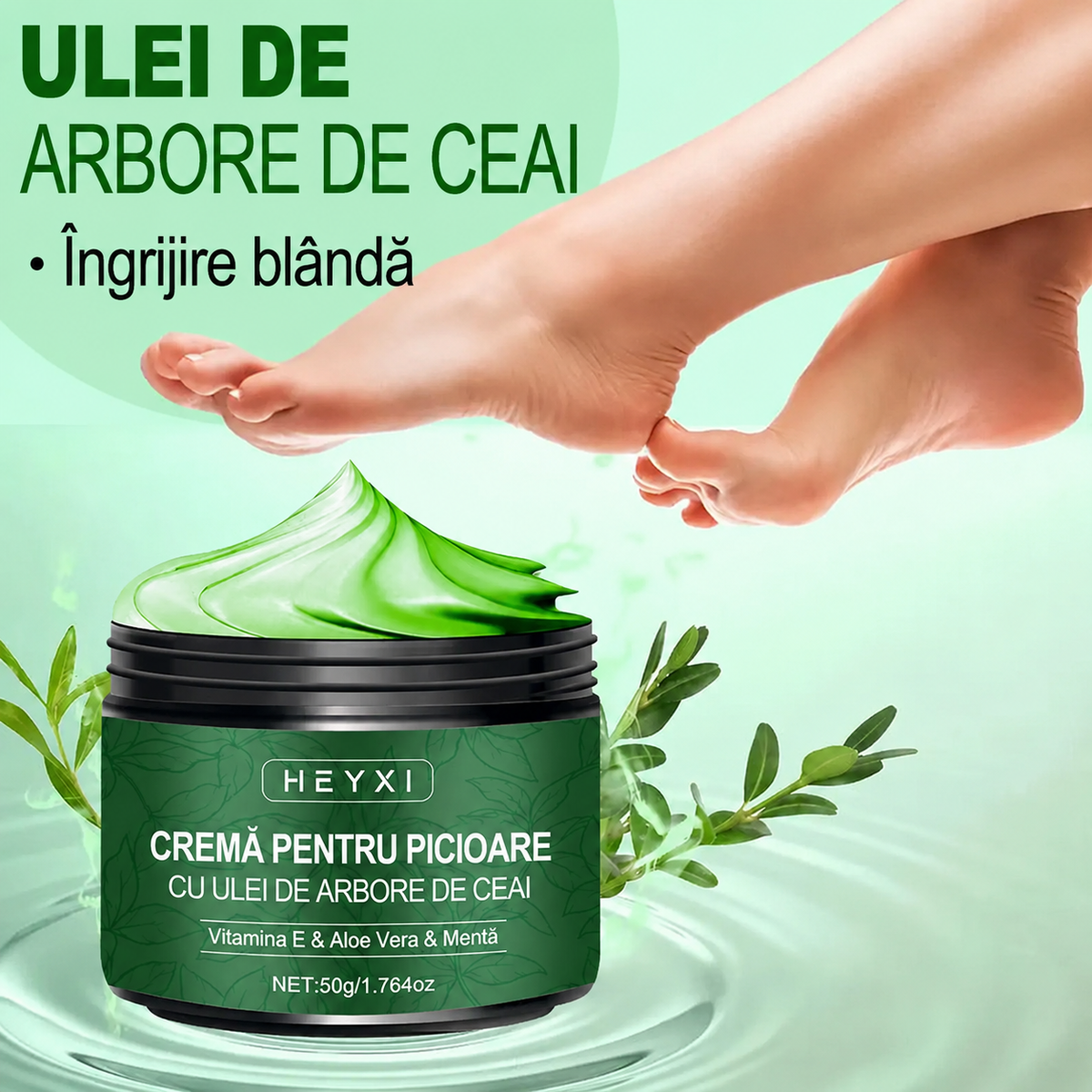 Cremă Hidratantă cu Ulei de Ceai