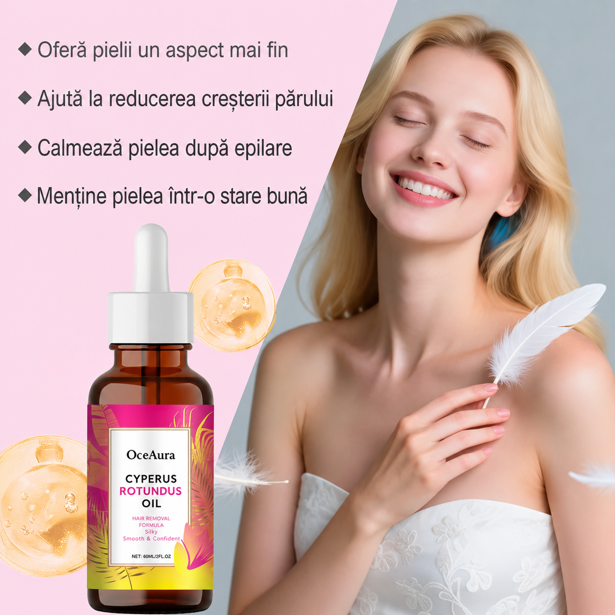 Ulei Magic pentru Încetinirea Creșterii Părului